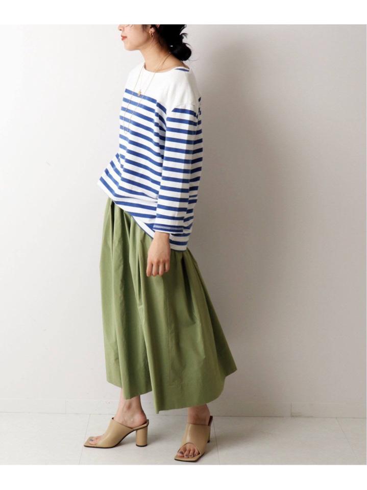 【R JUBILEE/アール ジュビリー】Boatneck Long Tee (Stripe):カットソー◆（JOURNAL STANDARD L'ESSAGE）