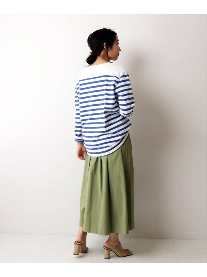 【R JUBILEE/アール ジュビリー】Boatneck Long Tee (Stripe):カットソー◆（JOURNAL STANDARD L'ESSAGE）