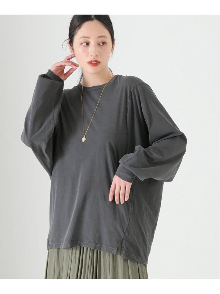 【INSCRIRE /アンスクリア】Technorama Long Sleeve Tee:ロングスリーブTシャツ（JOURNAL STANDARD L'ESSAGE）