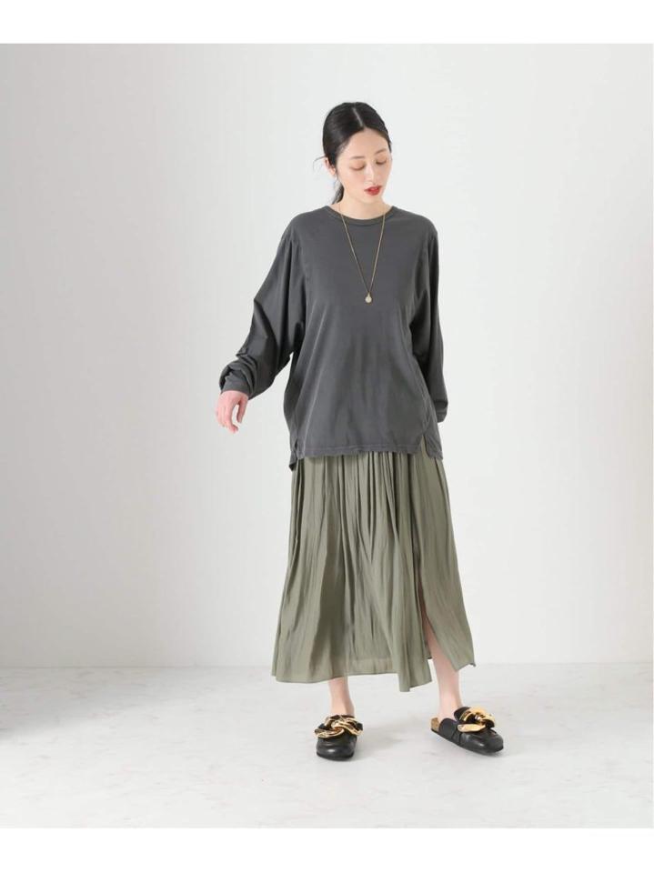 【INSCRIRE /アンスクリア】Technorama Long Sleeve Tee:ロングスリーブTシャツ（JOURNAL STANDARD L'ESSAGE）