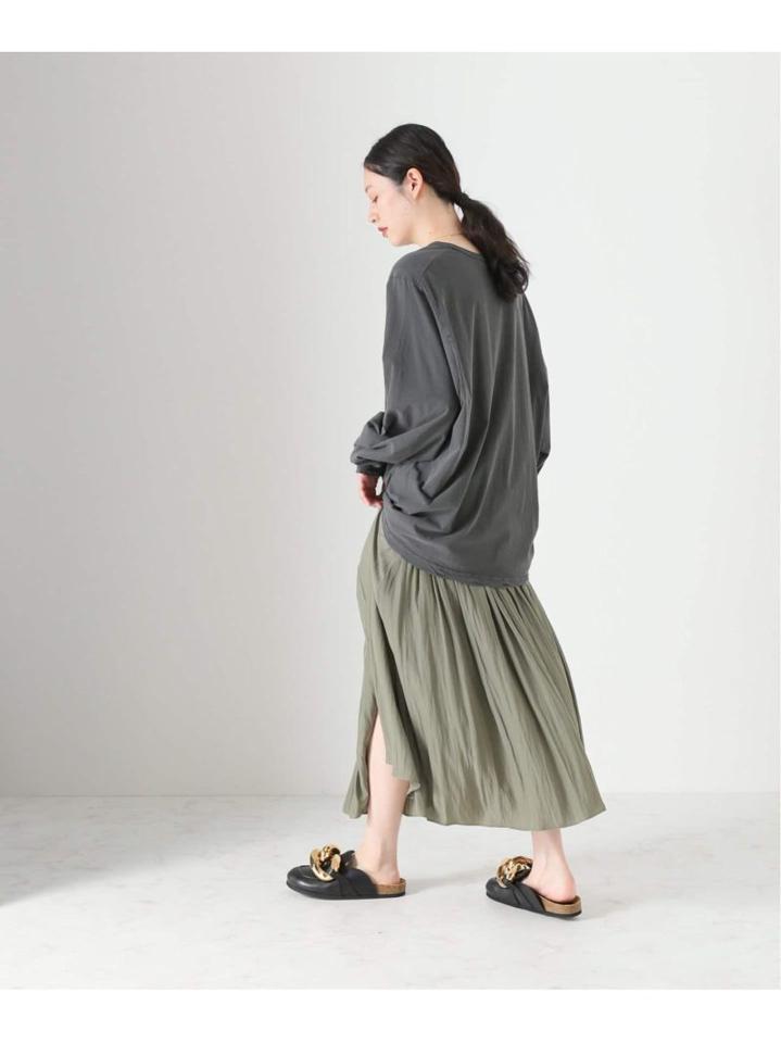 【INSCRIRE /アンスクリア】Technorama Long Sleeve Tee:ロングスリーブTシャツ（JOURNAL STANDARD L'ESSAGE）