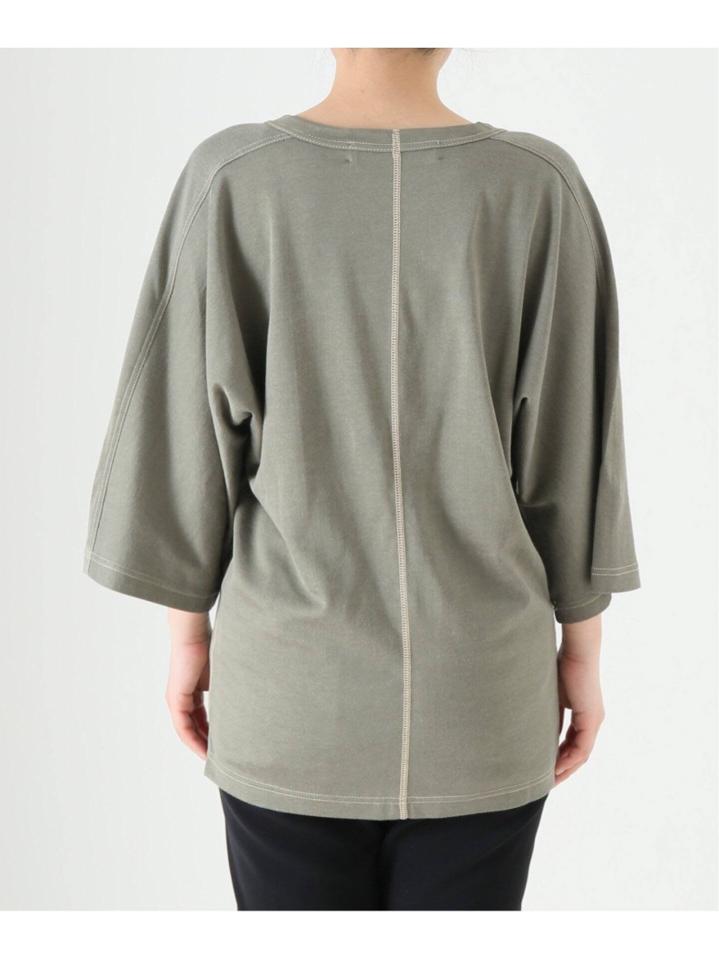 【INSCRIRE /アンスクリア】Rayon Plating American Football:フットボールTシャツ（JOURNAL STANDARD L'ESSAGE）