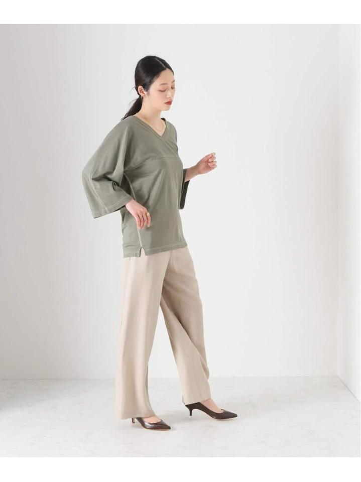 【INSCRIRE /アンスクリア】Rayon Plating American Football:フットボールTシャツ（JOURNAL STANDARD L'ESSAGE）