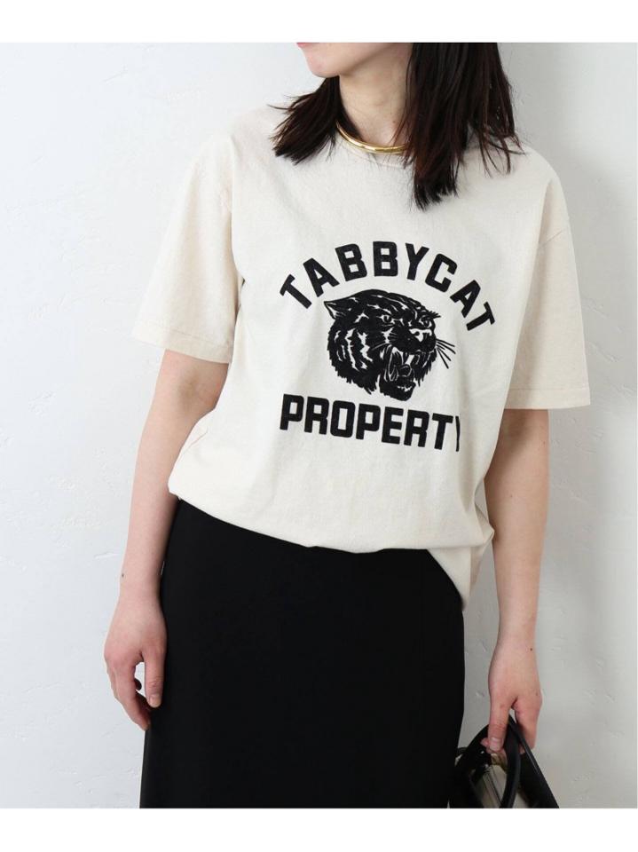 【Mixta/ミクスタ】別注 TABBY CAT PROPERTY TEE:Tシャツ◆（JOURNAL STANDARD L'ESSAGE）