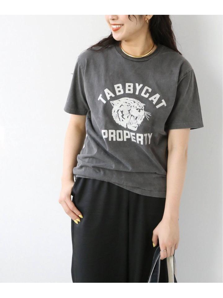【Mixta/ミクスタ】別注 TABBY CAT PROPERTY TEE:Tシャツ◆（JOURNAL STANDARD L'ESSAGE）