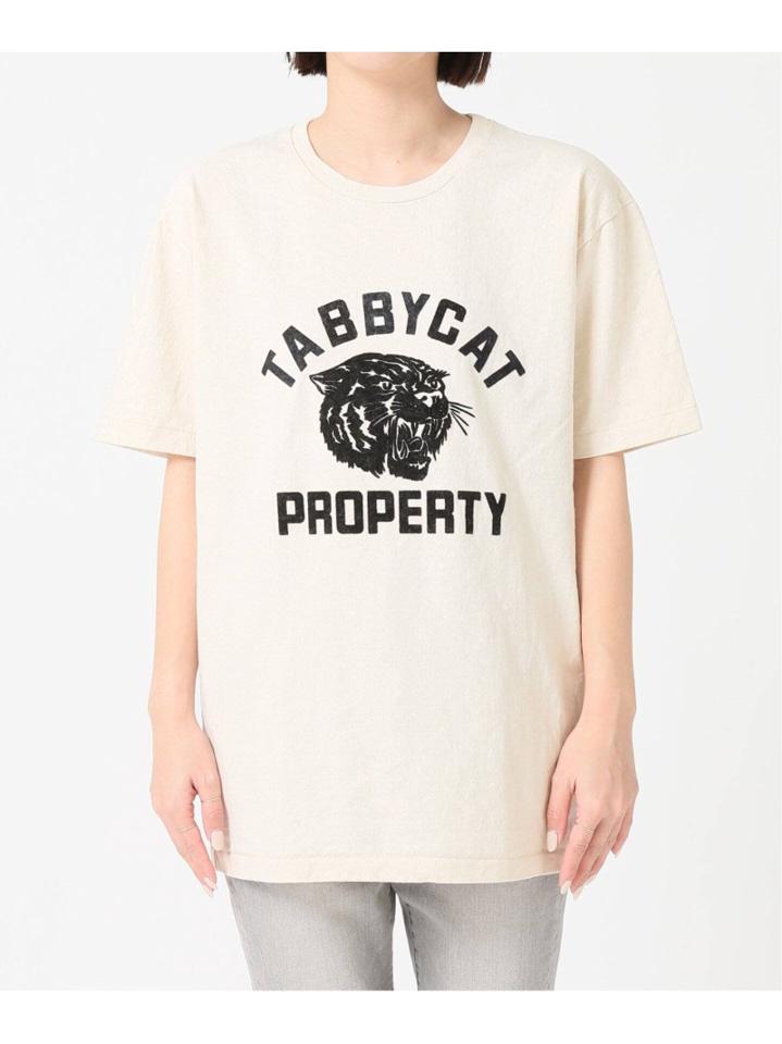 【Mixta/ミクスタ】別注 TABBY CAT PROPERTY TEE:Tシャツ◆（JOURNAL STANDARD L'ESSAGE）