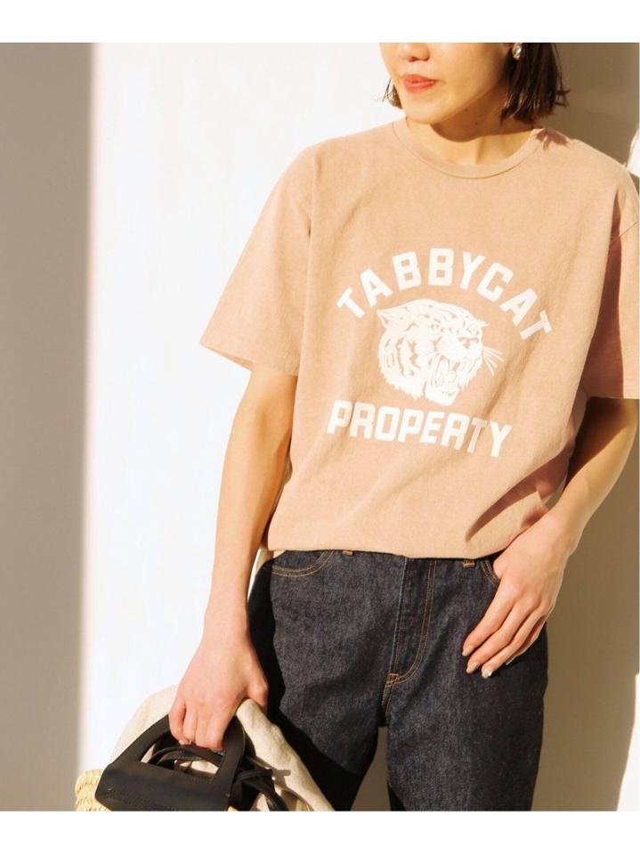 【Mixta/ミクスタ】別注 TABBY CAT PROPERTY TEE:Tシャツ◆（JOURNAL STANDARD L'ESSAGE）
