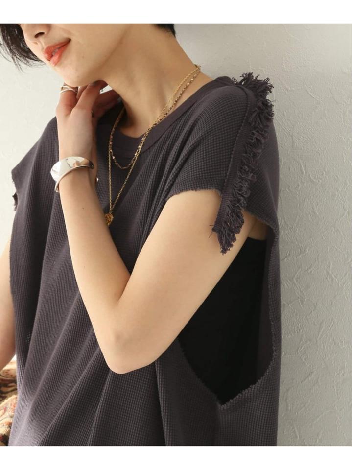 【STAND ALONE/スタンド アローン】SPECIAL COL WAFFLE JERSEY :ワンピース