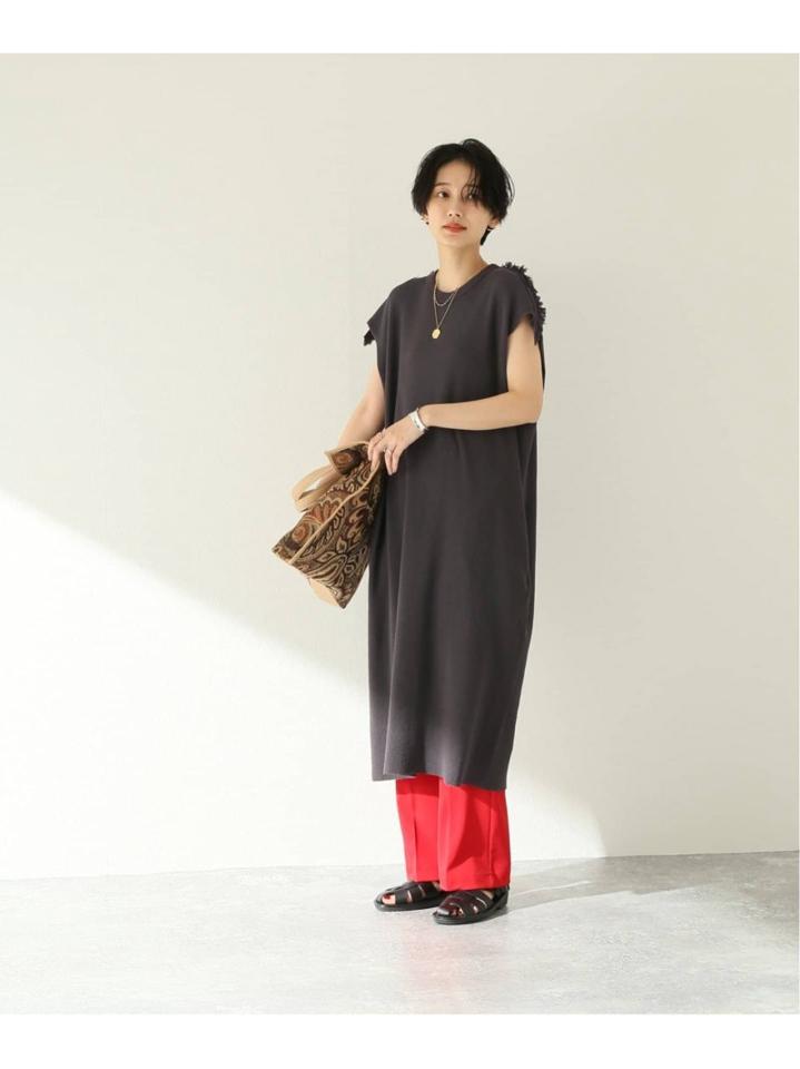 【STAND ALONE/スタンド アローン】SPECIAL COL WAFFLE JERSEY :ワンピース