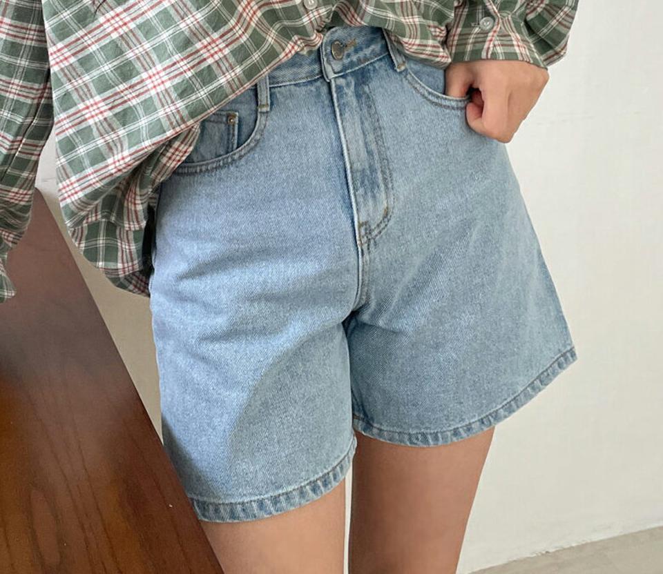 ショートデニムパンツ・全3色・t63668 レディース 【pt】 韓国 ファッション ボトムス パンツ ショート ショートパンツ デニム ウォッシング デニムパンツ ワイドデニムパンツ スリム ストレート 美脚 カジュアル デイリー 春 夏 NIJU