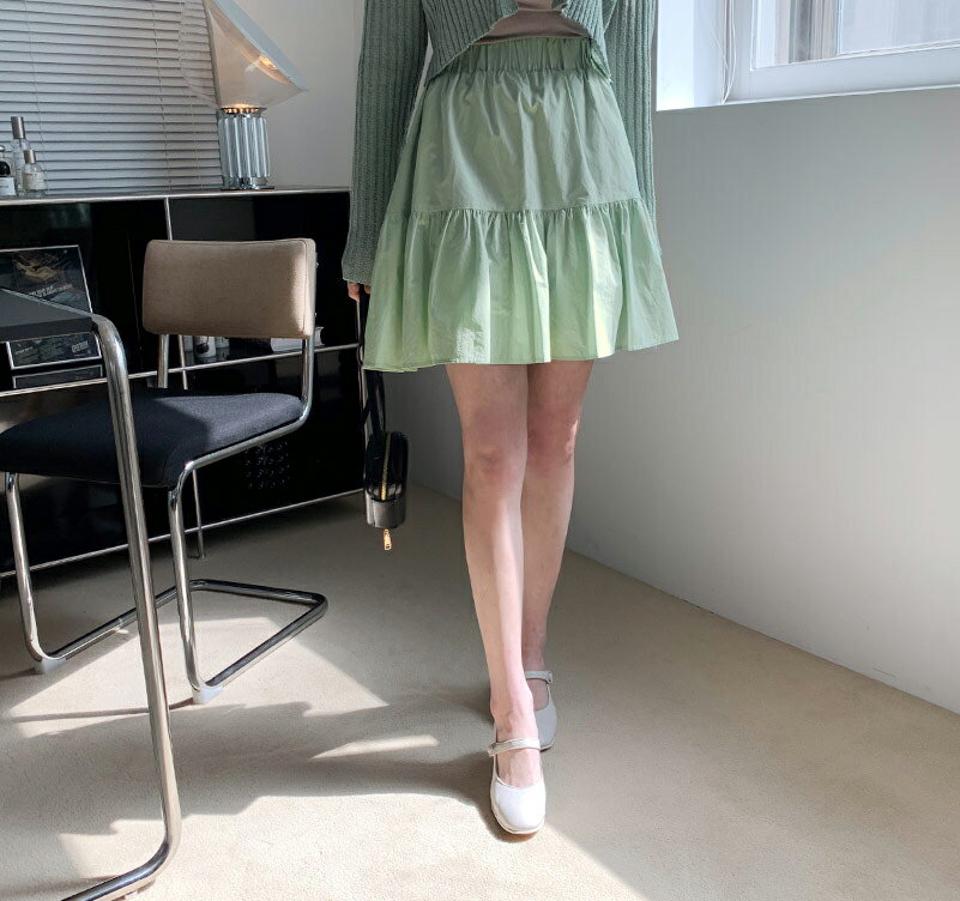 ティアードミニスカートパンツ・全4色・t65107 レディース 【pt】【韓国 ファッション ボトムス パンツ スカート ミニスカート ミニ ショートパンツ スカートパンツ ティアード ボリューミー フレア ウエストゴム カジュアル デイリー 秋 春】