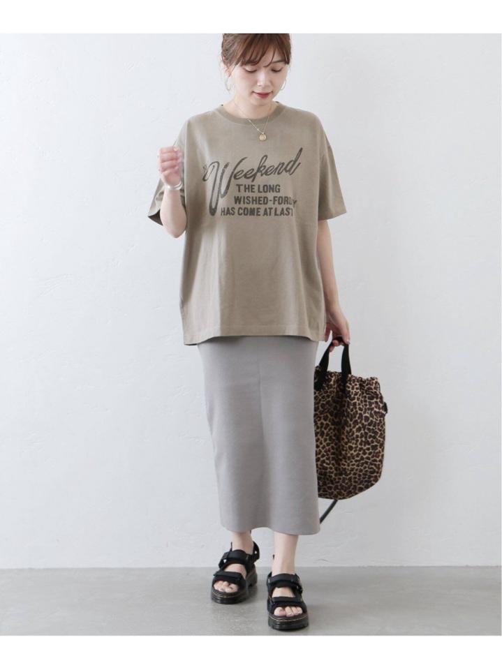 フロスト加工プリントTシャツ