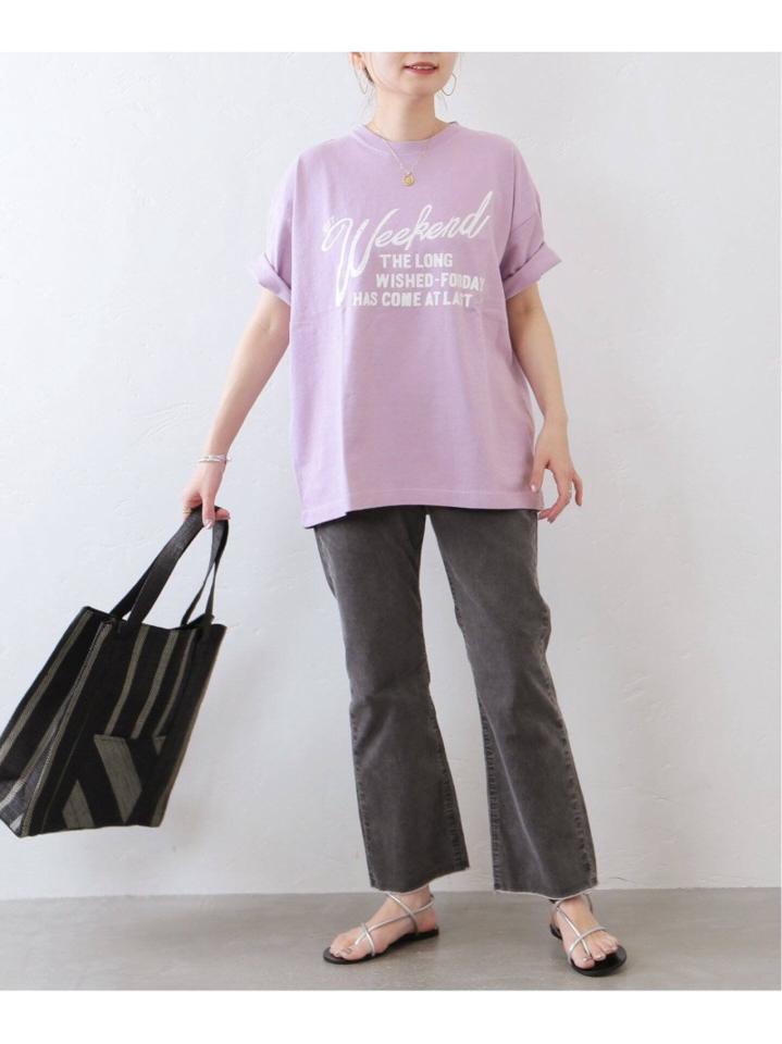 フロスト加工プリントTシャツ