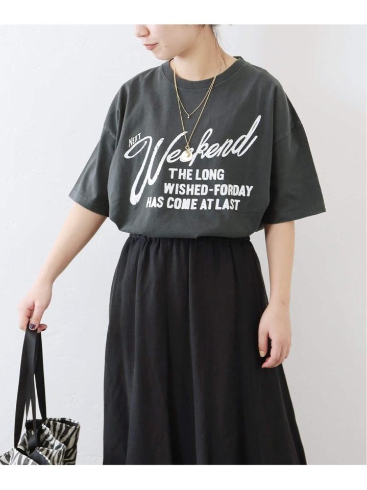 フロスト加工プリントTシャツ