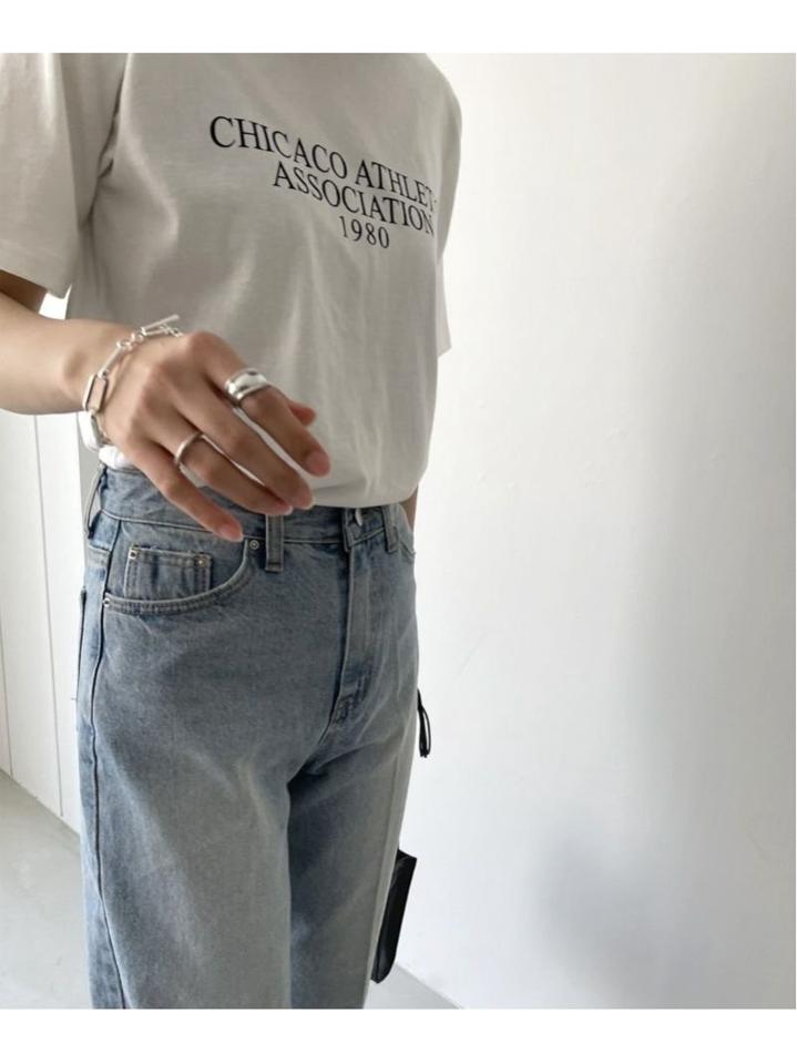 Via j(ヴィアジェイ) "CHICACO"半袖Tシャツ（via j）