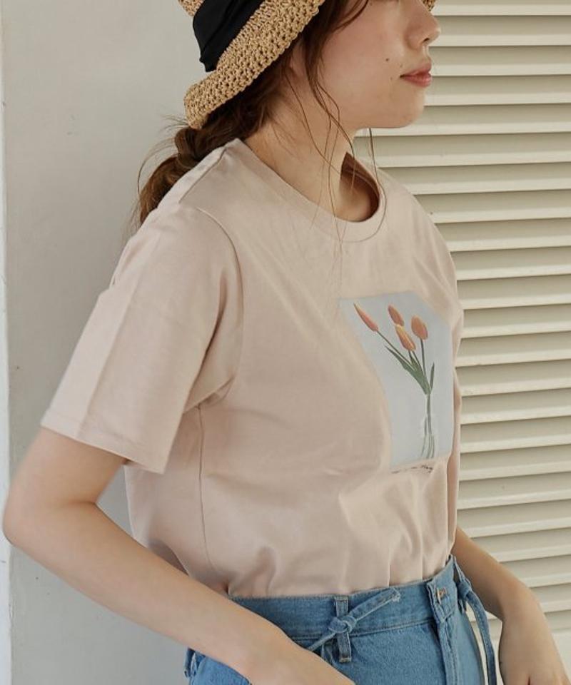 チューリッププリントTシャツ