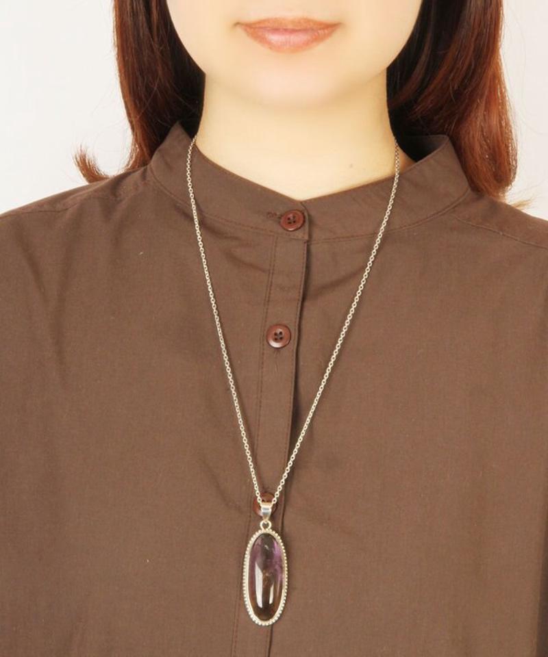 アメトリン楕円ネックレス