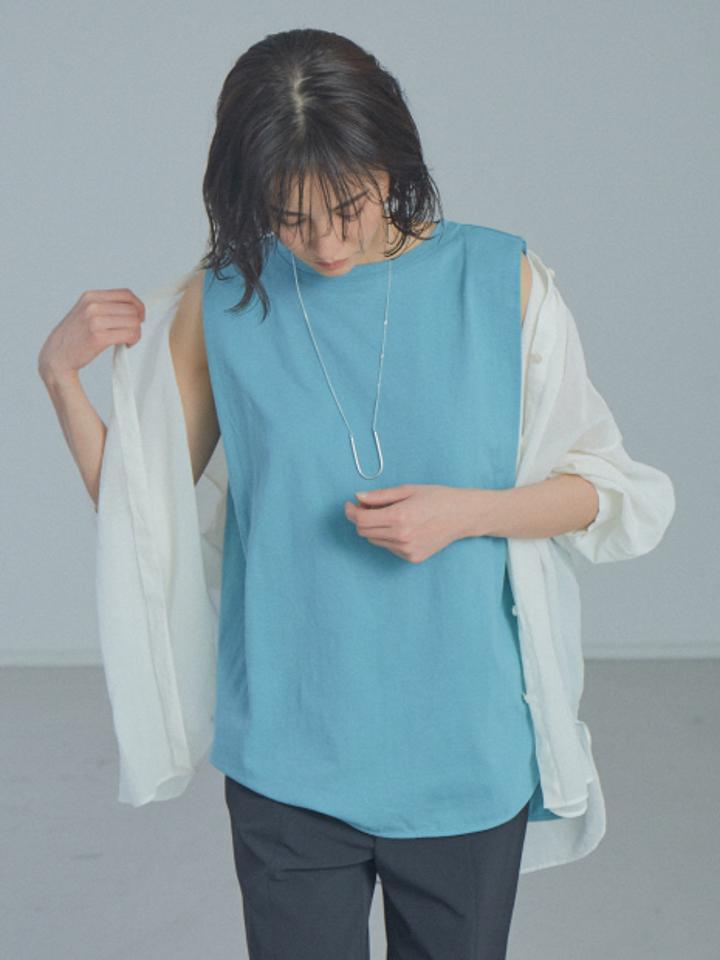 【WEB・一部店舗限定】タックノースリーブ