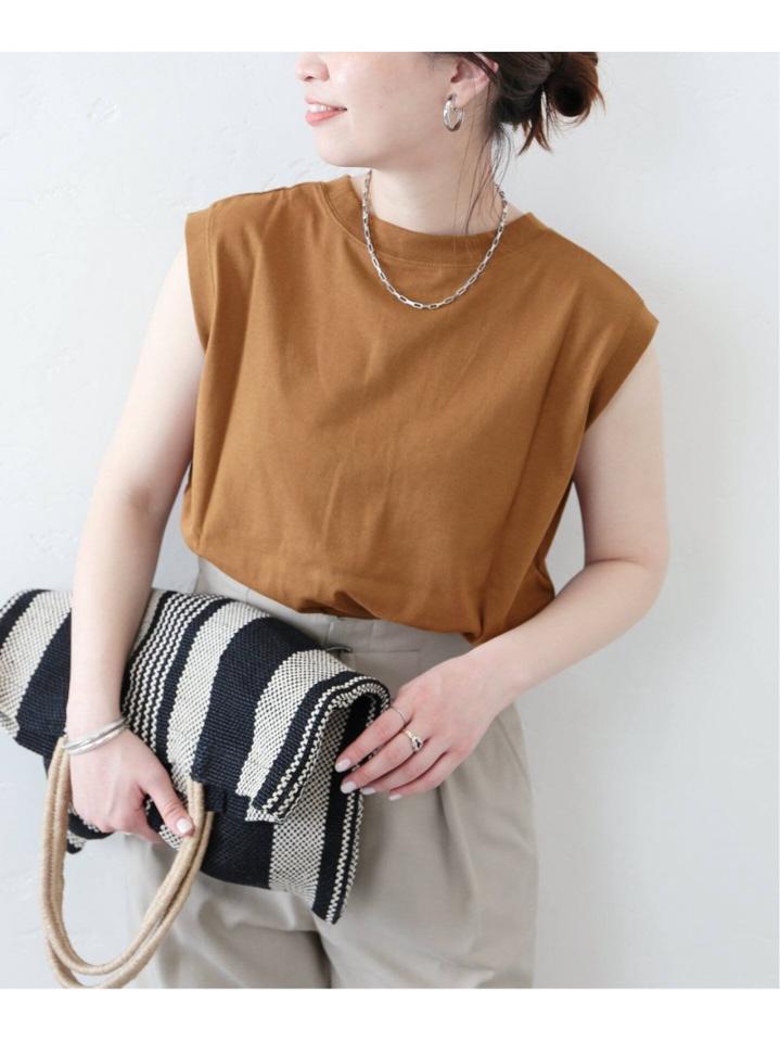 汗ジミ防止ノースリーブTシャツ◆