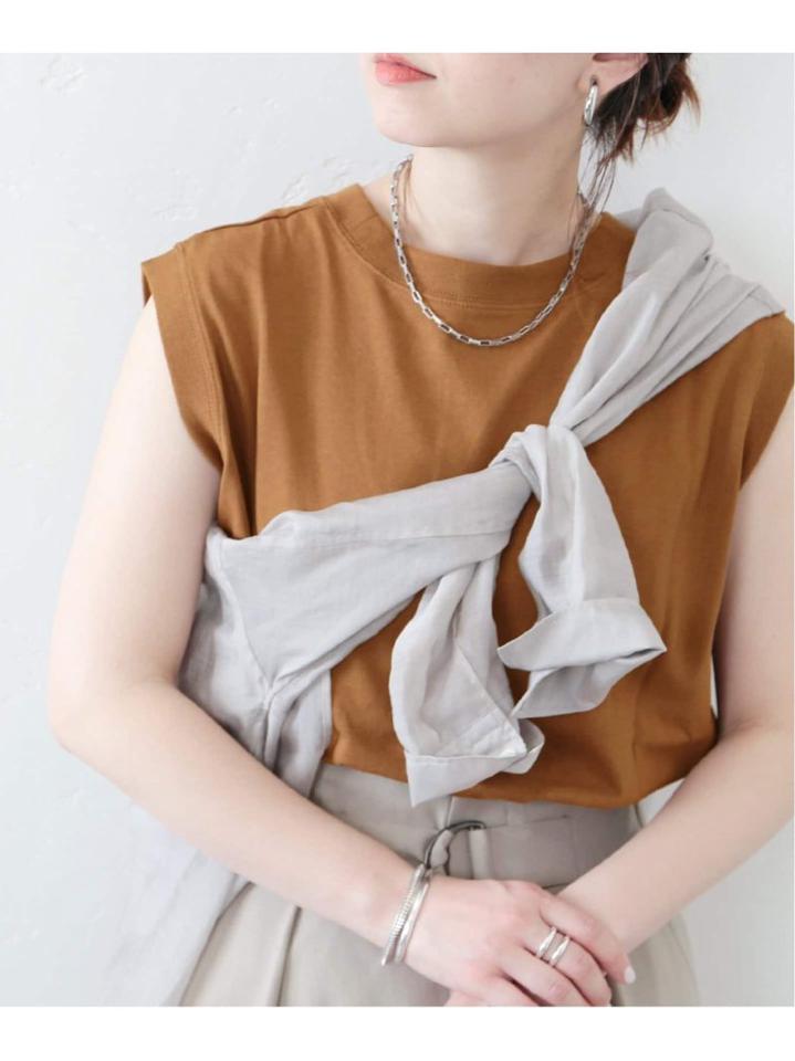 汗ジミ防止ノースリーブTシャツ◆