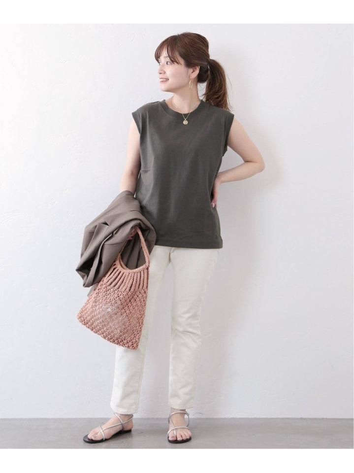 汗ジミ防止ノースリーブTシャツ◆