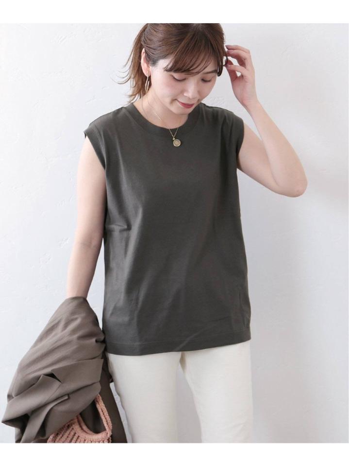 汗ジミ防止ノースリーブTシャツ◆