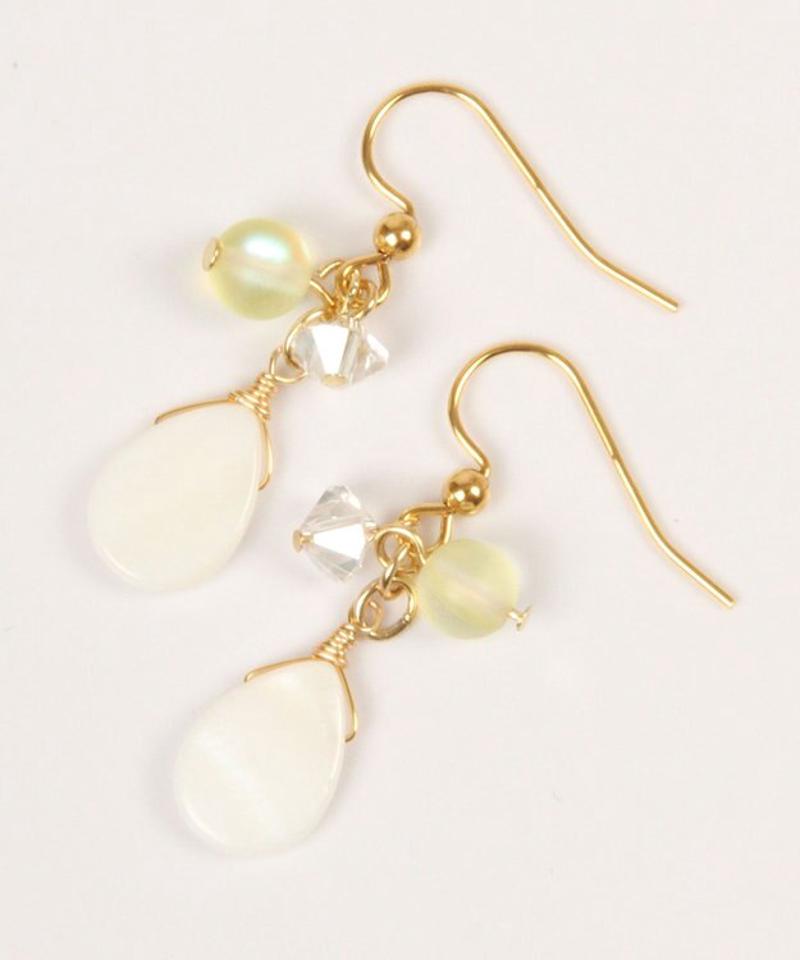 【特別な日に送るアクセサリーセット】アクアマリン×天然石ミックスピアスセット