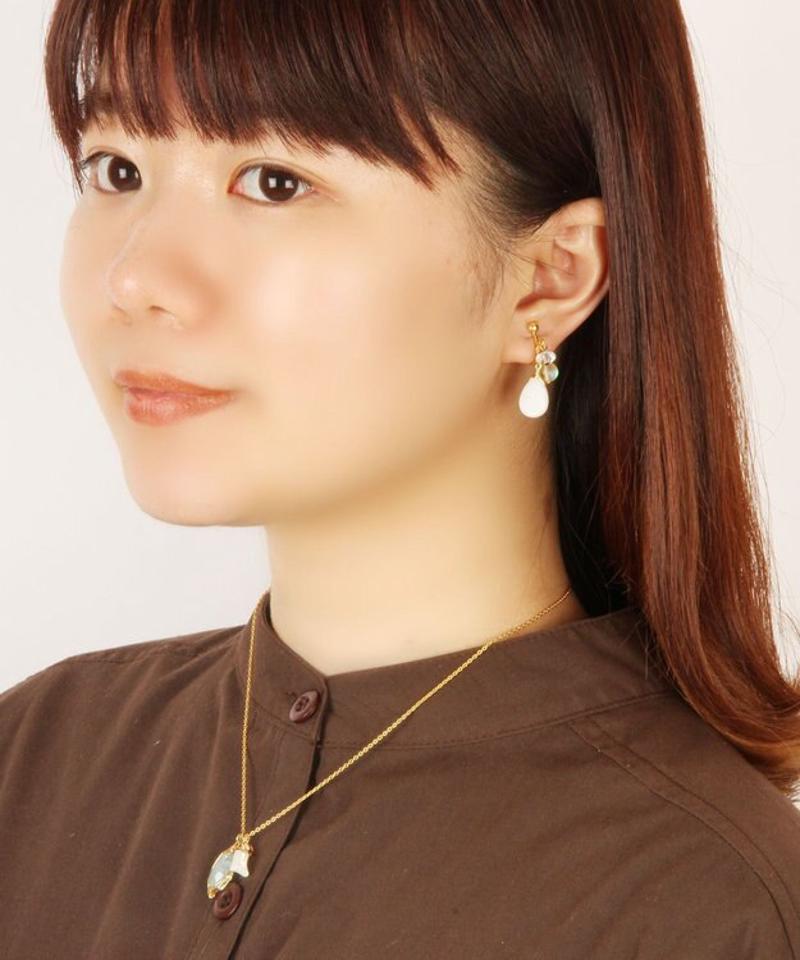 【特別な日に送るアクセサリーセット】アクアマリン×天然石ミックスイヤリングセット