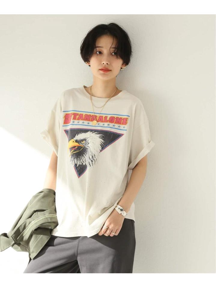 【STAND ALONE/スタンド アローン】イーグルヴィンテージTシャツ