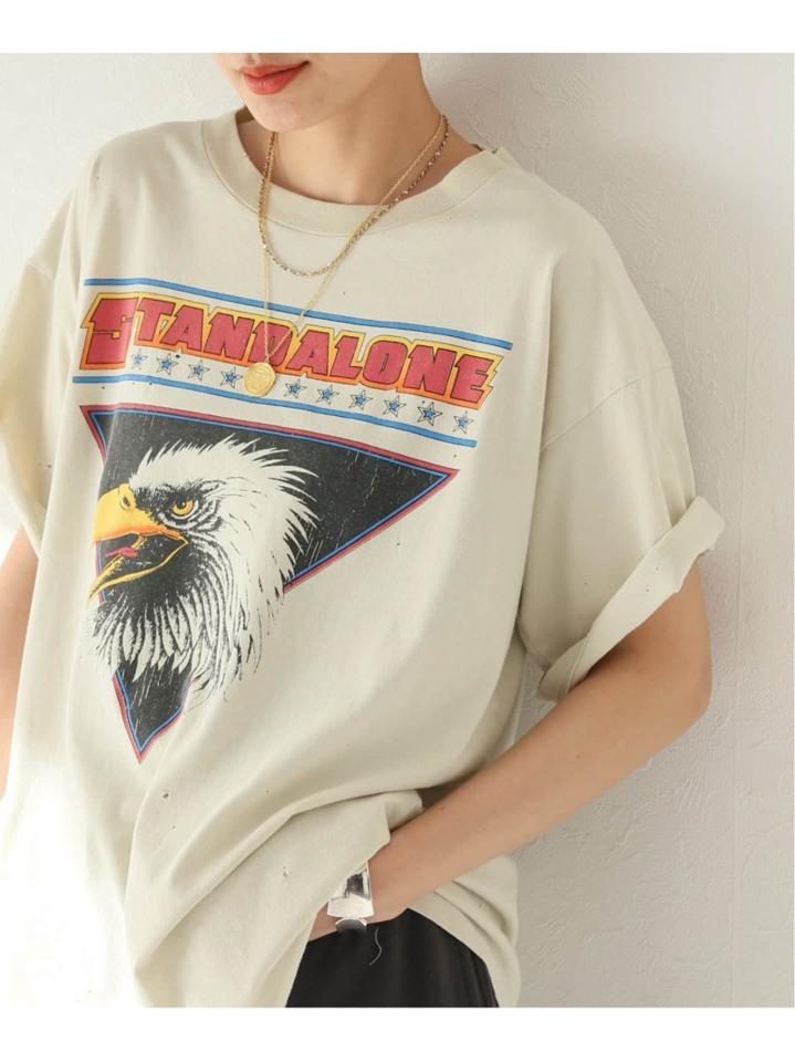 【STAND ALONE/スタンド アローン】イーグルヴィンテージTシャツ