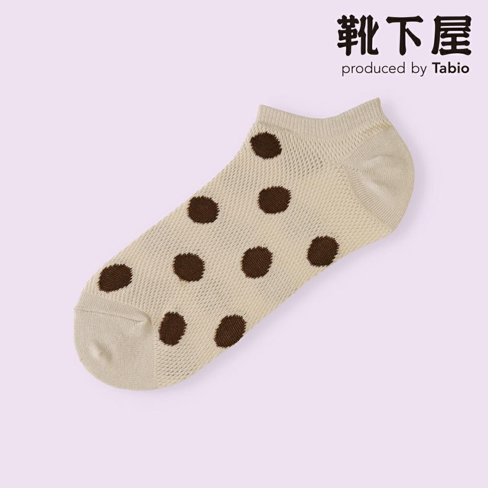 【クーポンで3足1,100円】【Mighty Soxer】綿麻メッシュドットスニーカー用ソックス / 靴下屋 靴下 タビオ マイティソクサー くつ下 レディース 日本製