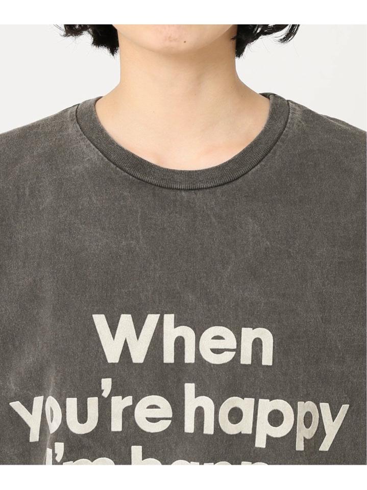 【MIXTA/ミクスタ】別注 WHEN YOURE HAPPY IM HAPPY:Tシャツ◆（JOURNAL STANDARD L'ESSAGE）