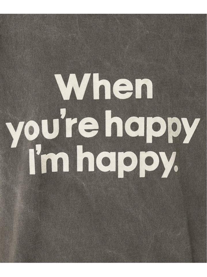 【MIXTA/ミクスタ】別注 WHEN YOURE HAPPY IM HAPPY:Tシャツ◆（JOURNAL STANDARD L'ESSAGE）