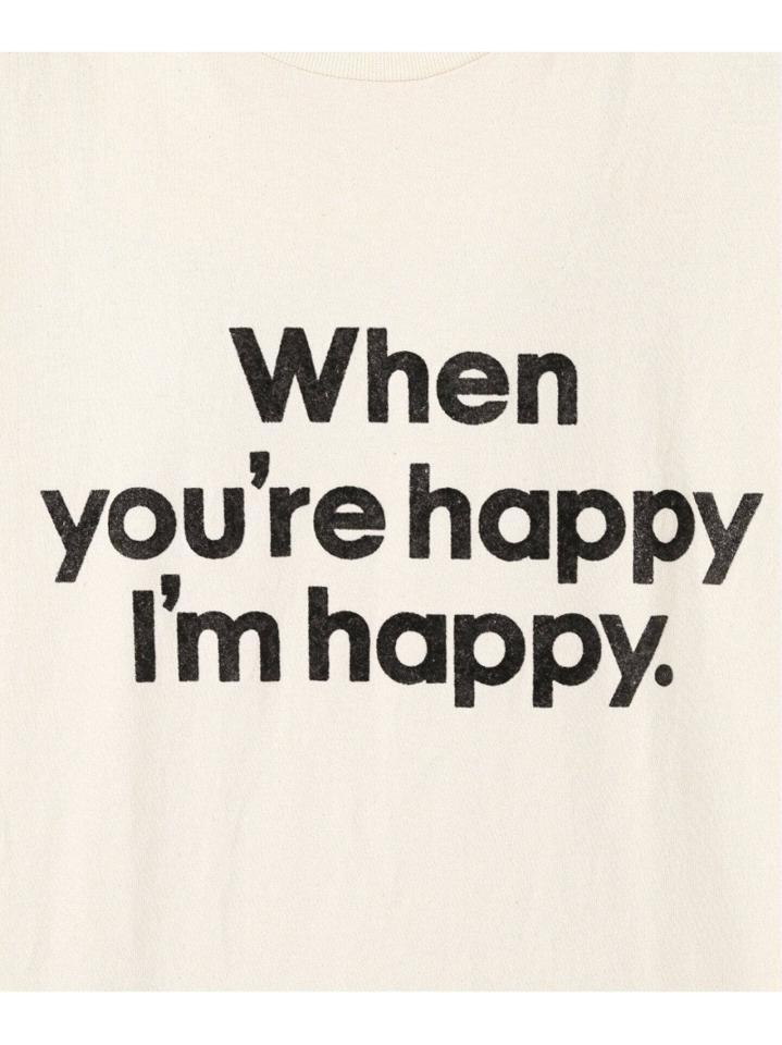 【MIXTA/ミクスタ】別注 WHEN YOURE HAPPY IM HAPPY:Tシャツ◆（JOURNAL STANDARD L'ESSAGE）