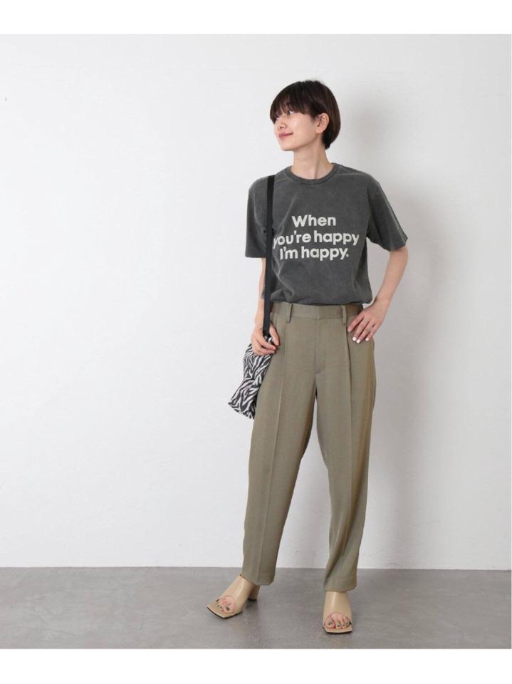 【MIXTA/ミクスタ】別注 WHEN YOURE HAPPY IM HAPPY:Tシャツ◆（JOURNAL STANDARD L'ESSAGE）