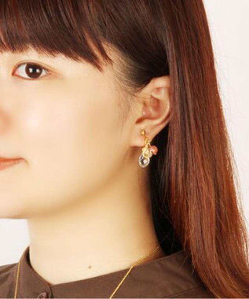 【特別な日に送るアクセサリーセット】クリスタル×天然石ミックスイヤリングセット