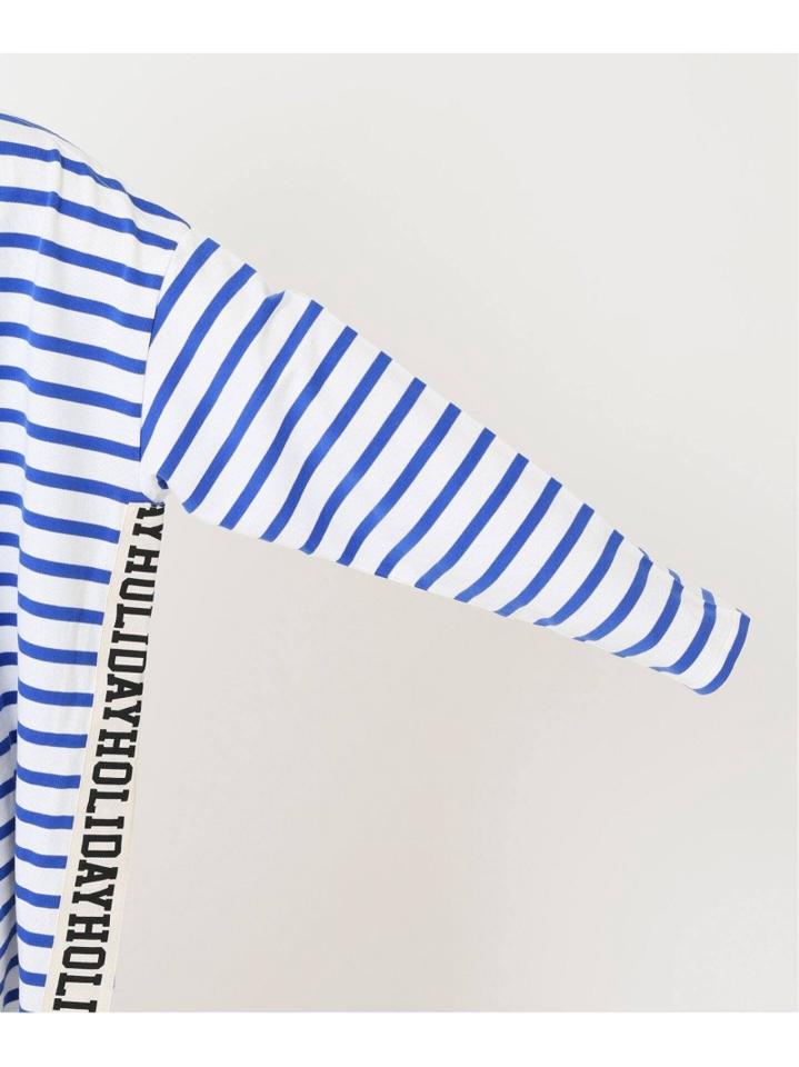 【HOLIDAY/ホリデイ】 RUSSELL BORDER MINI DRESS TAPE:カットソー◆
