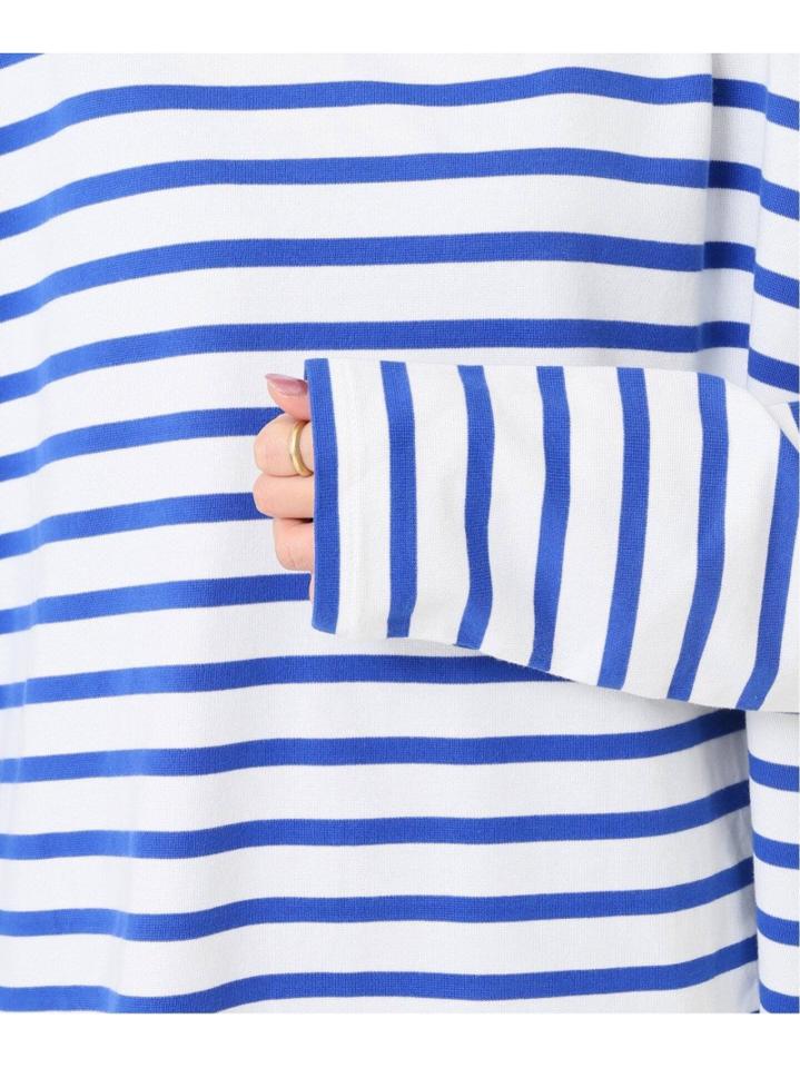 【HOLIDAY/ホリデイ】 RUSSELL BORDER MINI DRESS TAPE:カットソー◆