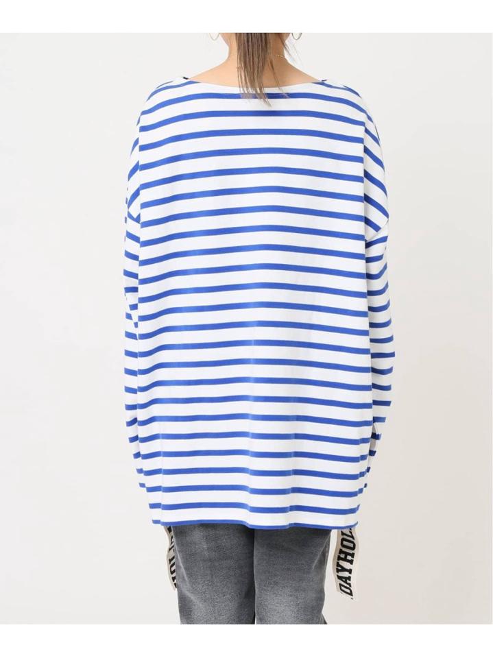 【HOLIDAY/ホリデイ】 RUSSELL BORDER MINI DRESS TAPE:カットソー◆