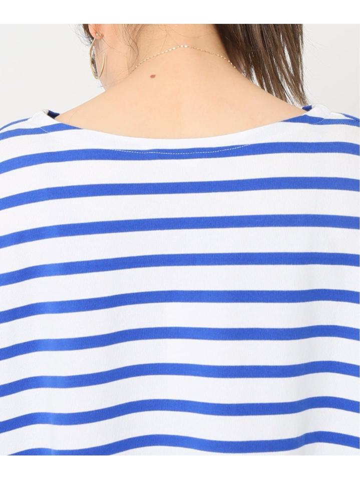 【HOLIDAY/ホリデイ】 RUSSELL BORDER MINI DRESS TAPE:カットソー◆