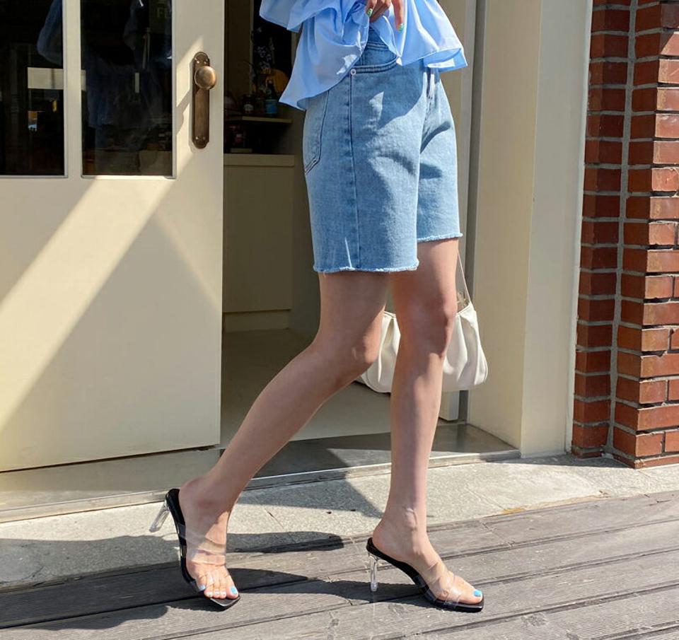 デニムショートパンツ・全3色・t57155 レディース 【pt】【韓国 ファッション ボトムス ショート ショートパンツ デニム デニムパンツ ショートデニム カットオフ 体型カーバー カジュアル デイリー ガーリー 春 夏】