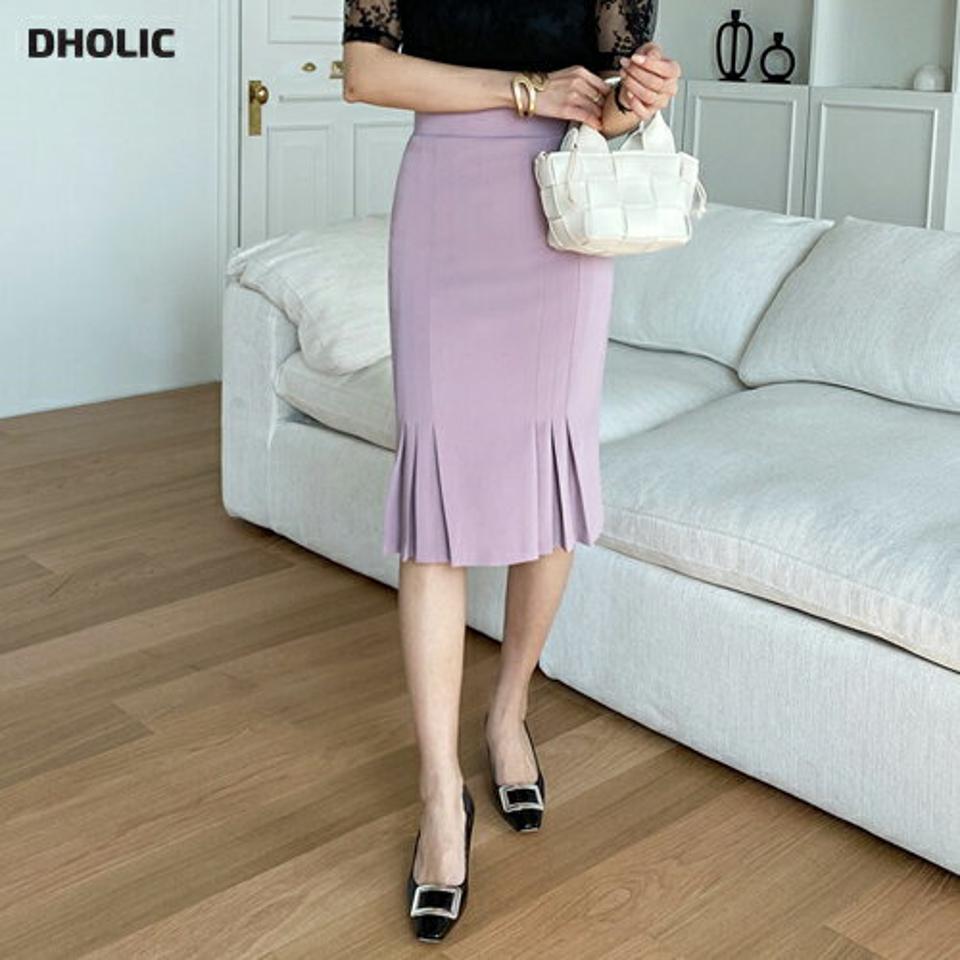 スリータックペンシルスカート・全4色・b67700 レディース 【sk】【スカート ミディ丈 ミディスカート ペンシル タイト タック 単色 フェミニン 大人 シンプル オフィスカジュアル 春 秋 韓国 ファッション】【ハイホリHIHOLLI】