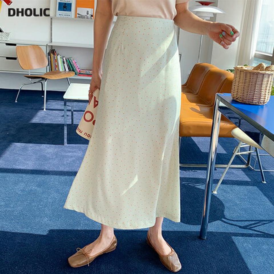 ミニハートスカート・全2色・t65147 レディース 【sk】【韓国 ファッション ボトムス スカート ロング ロングスカート ハート柄 Aライン 体型カバー カジュアル デイリー 上品 春 夏】