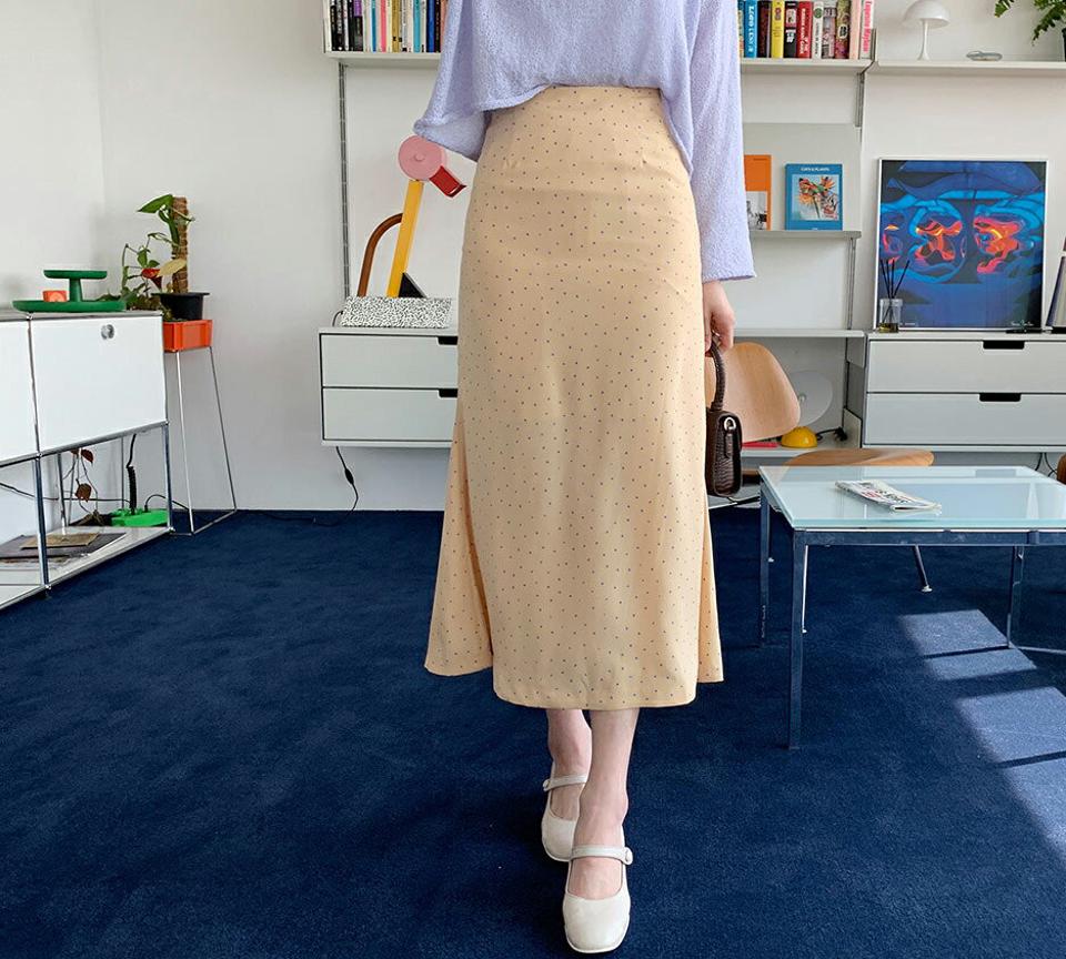 ミニハートスカート・全2色・t65147 レディース 【sk】【韓国 ファッション ボトムス スカート ロング ロングスカート ハート柄 Aライン 体型カバー カジュアル デイリー 上品 春 夏】