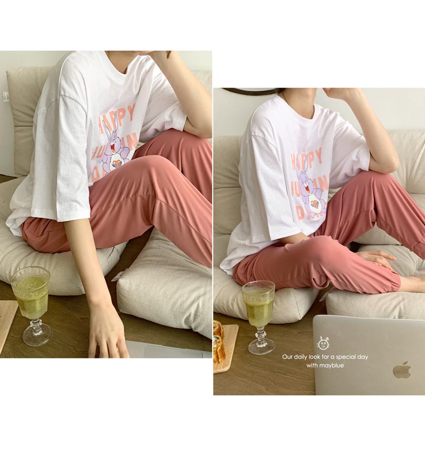 ラビットプリントルーズTシャツ