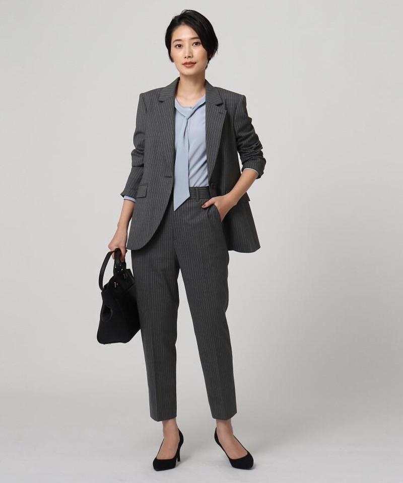 「L」ファインサキソニー テーパードパンツ