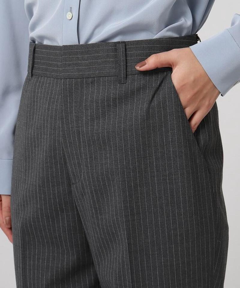 「L」ファインサキソニー テーパードパンツ