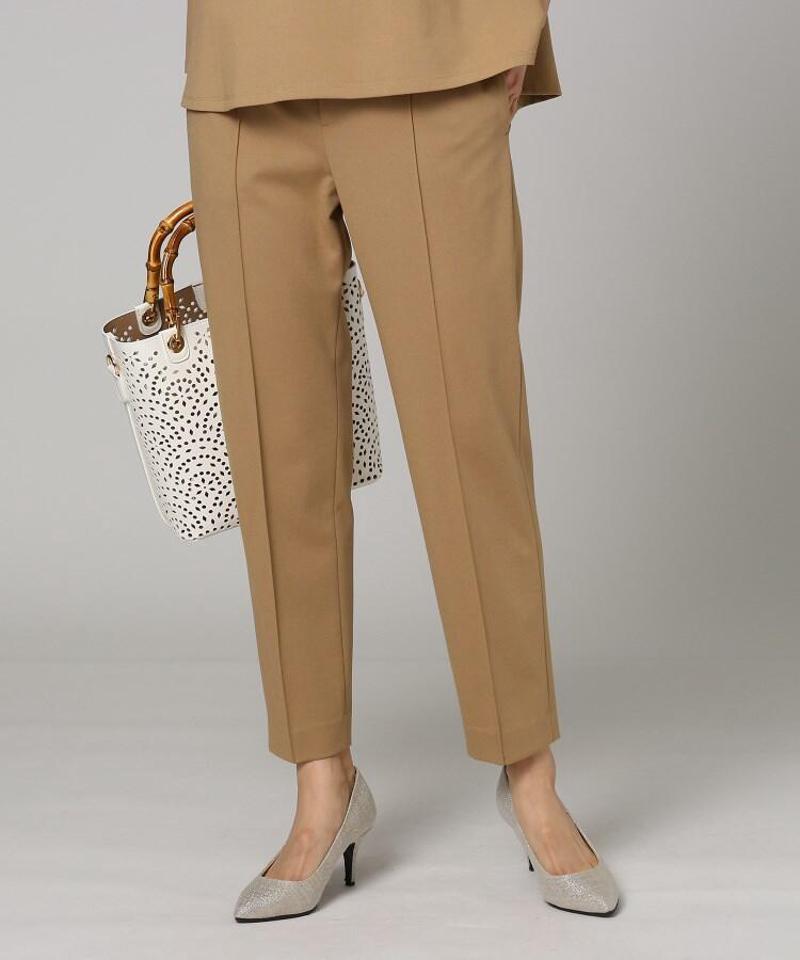 ◆【洗える】ネオポンチテーパードパンツ