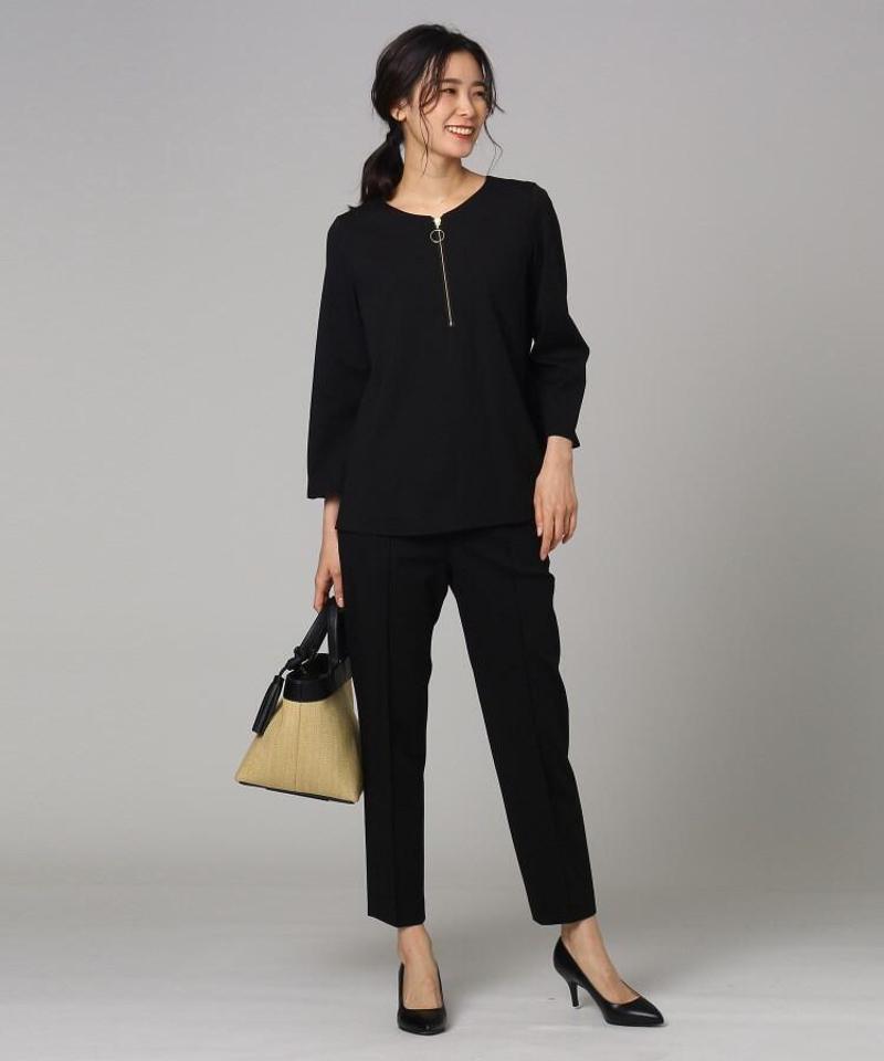 ◆【洗える】ネオポンチテーパードパンツ