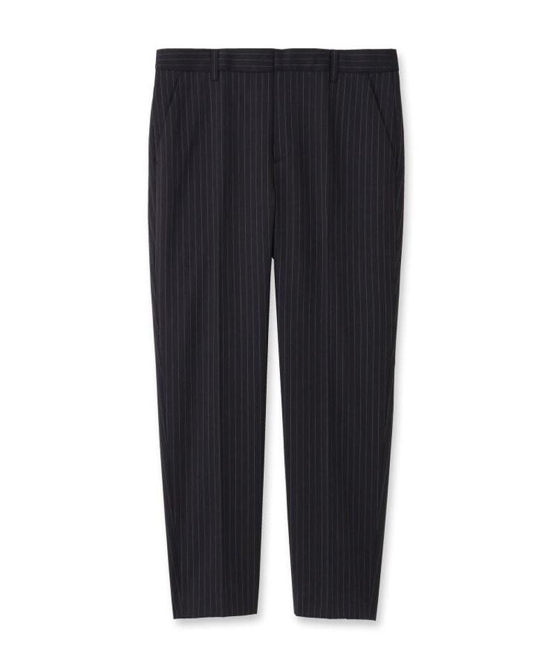 「L」ファインウーステッド センタープレスクロップトパンツ